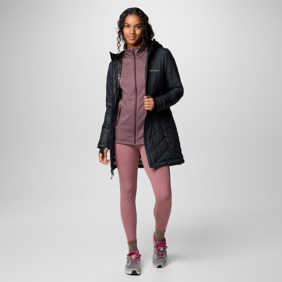 Women's Heavenly™ Long Hooded Jacket - Black - Picture 2 of 10